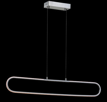 Ned 39" Dimmable Adjustable Integrated LED Metal Linear Pendant - JONATHAN Y
